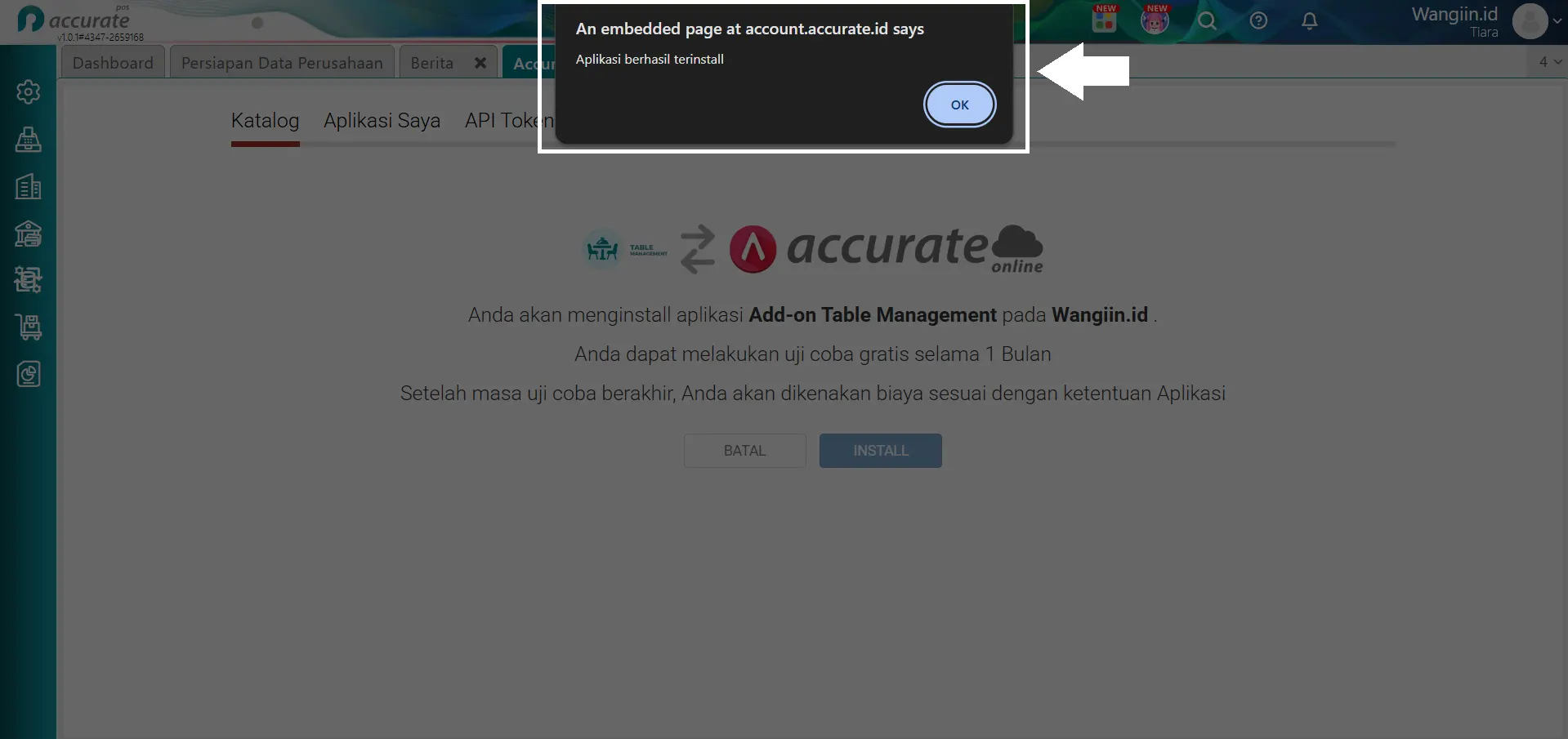 mengaktifkan fitur tambahan